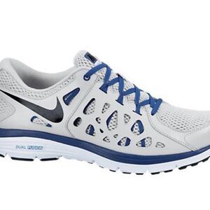 Nike Dual Fusion Run 2 Gray and Blue Sneakers